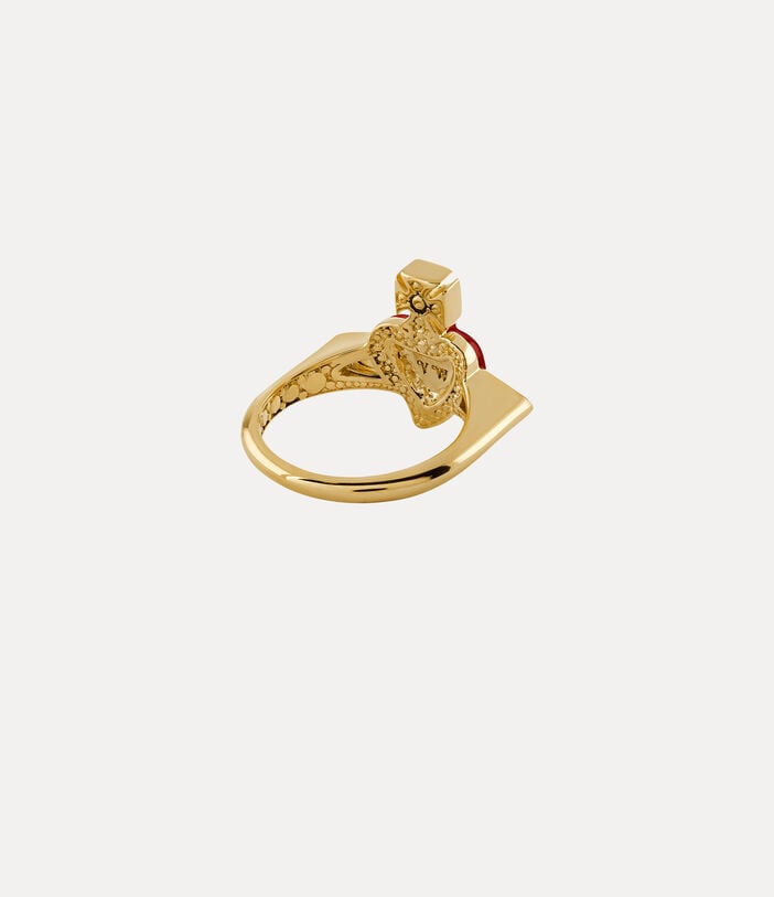 Vivienne Westwood NEW DIAMANTE HEART RING